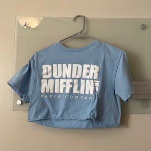 Dundee mifflin cropped T-shirt